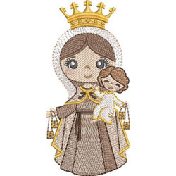 Diseño Para Bordado Nuestra Señora Del Carmo Cute Rippled