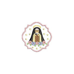 Embroidery Design Miniature Saint Therese 4 Cm..