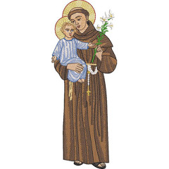 Embroidery Design Saint Anthony 26 Cm..