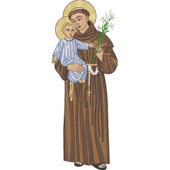 Embroidery Design Saint Anthony 36 Cm..