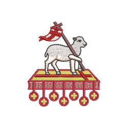 Matriz De Bordado Cordeiro De Deus 7 Cm