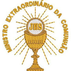 Matriz De Bordado Ministro Extraordinário Da Comunhão 8 Cm