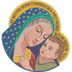 Matriz De Bordado Nossa Senhora Do Bom Conselho 15 Cm..
