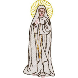 Matriz De Bordado Nossa Senhora De Fátima 10 Cm