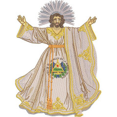 Matriz De Bordado Jesus Divino Salvador Do Mundo..