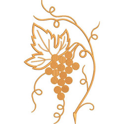 Matriz De Bordado Cacho De Uvas 28 Cm 2