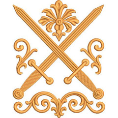 Matriz De Bordado Espadas De São Pedro E São Paulo..