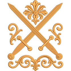 Matriz De Bordado Espadas De São Pedro E São Paulo
