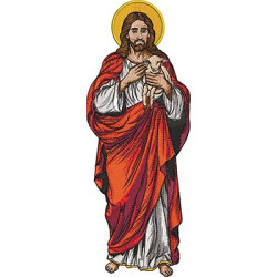 Matriz De Bordado  Jesus Bom Pastor 35 Cm