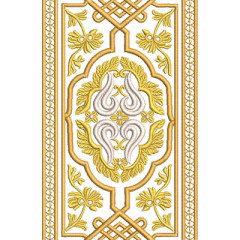 Matriz De Bordado Barrado Decorado Para Emenda 15 Cm..