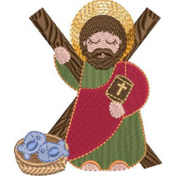 Embroidery Design Cute Saint Andrew