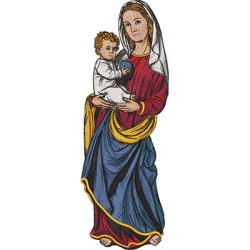 Matriz De Bordado Nossa Senhora Maria 36 Cm