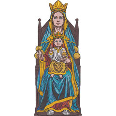 Matriz De Bordado Virgem De Estíbaliz 32 Cm..