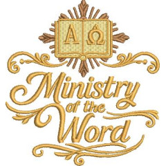 Matriz De Bordado Ministério Da Palavra  Em Inglês..
