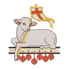 Matriz De Bordado Cordeiro Com 9 Cm..