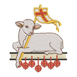 Embroidery Design Lamb 9 Cm