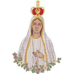 Embroidery Design Our Lady Of Fatima 20 Cm.