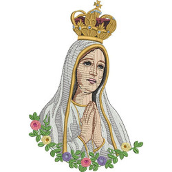 Embroidery Design Our Lady Of Fatima 20 Cm.