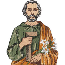 Embroidery Design Saint Joseph The Worker 13 Cm