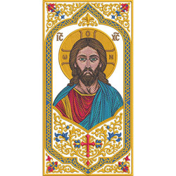 Embroidery Design Jesus Pantocrator 30 Cm