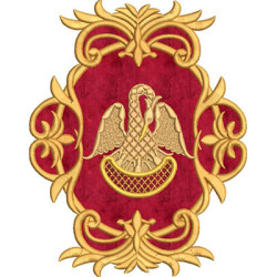 Embroidery Design Pelican In Applied Frame