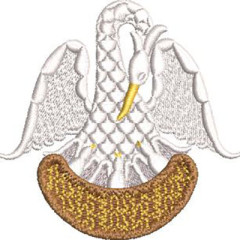 Matriz De Bordado Pelicano 8 Cm..