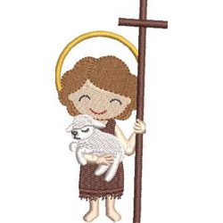 Diseño Para Bordado El Pequeño San Juan Bautista Cute