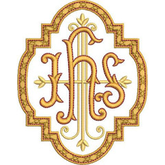 Matriz De Bordado Jhs Na Moldura 13 Cm..