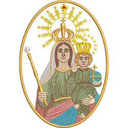 Embroidery Design Our Lady Of The Abbey Medal