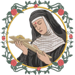 Matriz De Bordado Santa Rita De Cássia 17 Cm..