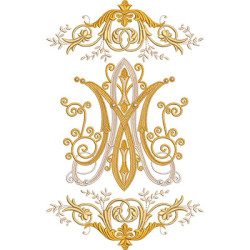 Embroidery Design Mariano Decorated With Floral Design 28 Cm