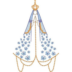 Matriz De Bordado Nossa Senhora Da Aparecida Com Borbo..