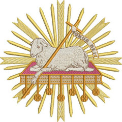 Matriz De Bordado Cordeiro De Deus 15 Cm Agnus Dei..