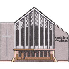 Matriz De Bordado Santuário Das Almas 20 Cm..