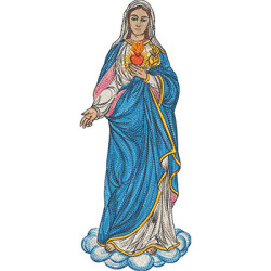 Matriz De Bordado Maria Do Imaculado Coração 35 Cm