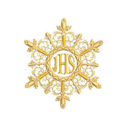 Embroidery Design Small Monstrance Cross