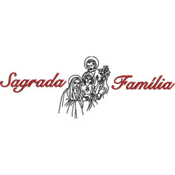 Diseño Para Bordado Escritura De La Sagrada Familia