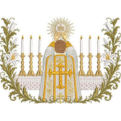 Matriz De Bordado Ordenação Sacerdotal Para Personalizar 2
