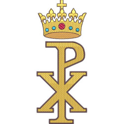 Matriz De Bordado Cristograma Px Chi Rho