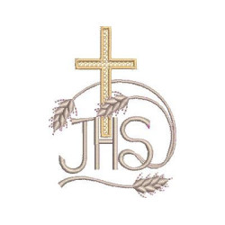 Diseño Para Bordado Jhs Con Trigo 8 Cm