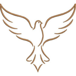 Embroidery Design Dove Of Peace 13 Cm