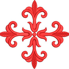 Matriz De Bordado Cruz 17 Cm..