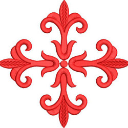Diseño Para Bordado Cruz De 17 Cm