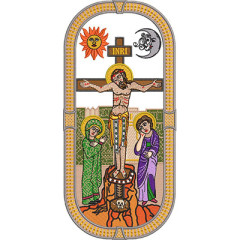 Matriz De Bordado Cena Da Crucificação Jesus..