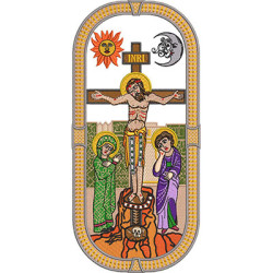 Diseño Para Bordado Escena De La Crucifixión