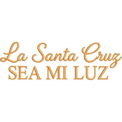 Embroidery Design May The Holy Cross Be My Light In Spanish