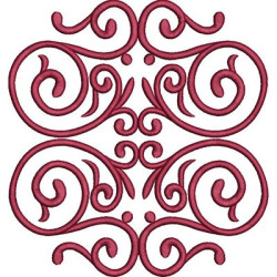 Matriz De Bordado Arabescos 17 Cm