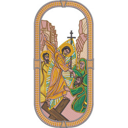 Diseño Para Bordado Escena De La Resurrección De Jesús
