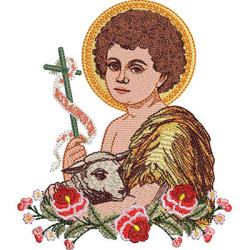 Embroidery Design St. John's Day 15cm With Flowers