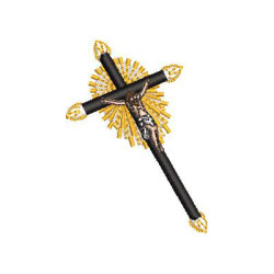 Embroidery Design Crucified Jesus 7.5 Cm